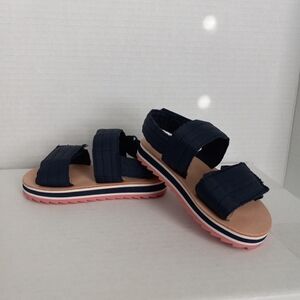 Sz 5 Zara Baby Navy Blue  Sandals Casual, Beach Or Party